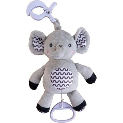 babyted Слон babyted плюшено издърпване 30см висулка за легло/количка