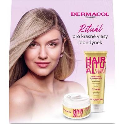 Dermacol Hair Ritual obnovujúci šampón pre blond vlasy 250 ml + maska pre blond vlasy 200 ml