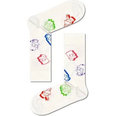 Happy Socks Дълги чорапи unisex Happy Socks SIM01-1300 Екрю (SIM01-1300)