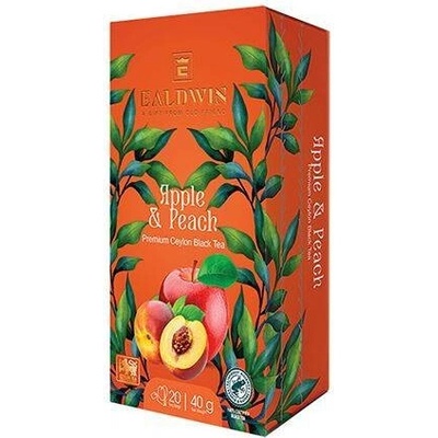 Ealdwin Apple Peach černý čaj 20 sáčků