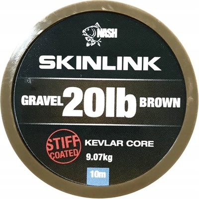 Kevin Nash šnúra SkinLink Stiff 20lb 10m gravel hnědá