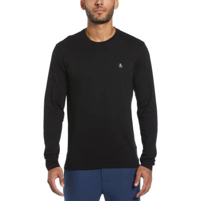 Original Penguin Тениска Original Penguin Original Long Sleeve Crew T Shirt - True Black