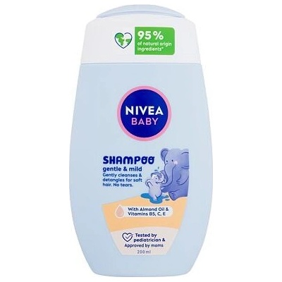 Nivea Baby Gentle & Mild Shampoo 200 ml jemný šampon na vlasy pro děti