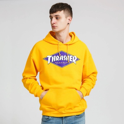 Thrasher Diamond Logo hoodie gold