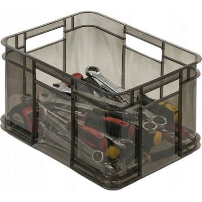Keeeper Úložný box pre domácnosť aj dielňu, BRUNO M, 16 l 35 x 27 x 21 cm, dymový