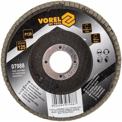 Brusný kotouč Vorel Kotouč brusný lamelový 125 mm P120 (5906083079887)