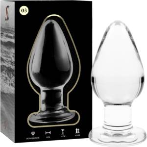 IBIZA Nebula Model 3 Anal Plug Borosilicate Glass 11x5cm Clear