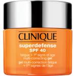 Clinique Superdefense SPF 40 Fatigue + 1st Signs of Age Multi Correcting Gel хидратиращ гел против първите признаци на стареене на кожата за жени 50 мл