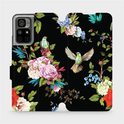Pouzdro Mobiwear Flip Xiaomi Redmi Note 11 / 11S VD09S Ptáčci a květy