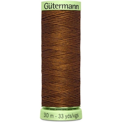 Nit PES Gütermann JEANS - extra silná 30 (30m) barva 650 - hnědá