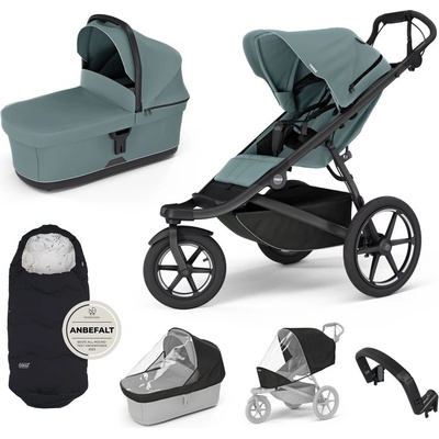 THULE Dvojkombinace 6v1 Urban Glide 3 + Bassinet + příslušenství 2024 + Voksi® Explorer Mid Blue