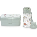 Interbaby Детски комплект за хранене Interbaby - Granja Koala, кутия за храна и бутилка, зелени (SET62-03)