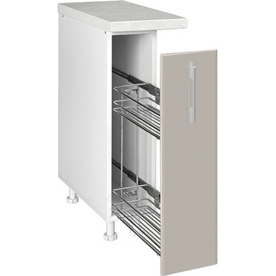 Matis Кухненски шкаф долен бутилиера in mdf d20 кашмир гланц