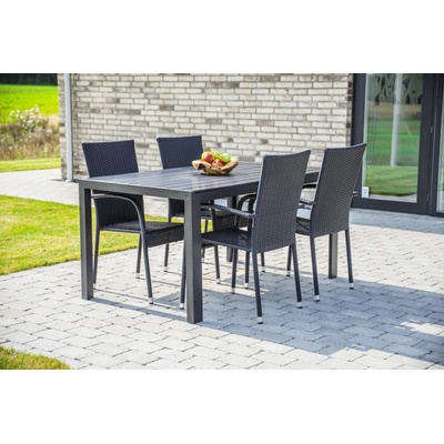 Nábytek Texim Nábytek na zahradu ratan - stůl VIKING L + 4x židle PARIS – Zbozi.Blesk.cz