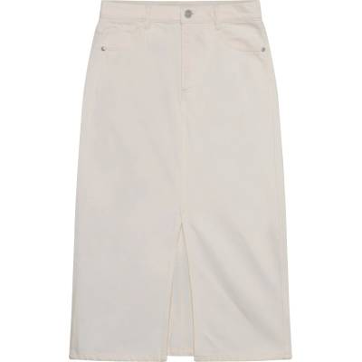 KnowledgeCotton Apparel Дамска пола KnowledgeCotton Apparel Women's Mid Length H. Twill Skirt - Egret - размер 31 (UK) (113-1164-0115)