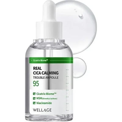 Wellage Real Cica Calming 95 Ampoule - Успокояващ Ампулен Серум 50ml