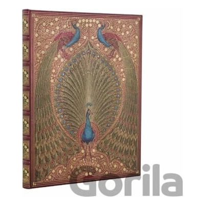 Paperblanks 18-mesačný týždenný Hafiz’s Peacocks 2026/vertikálny Paperblanks 2027