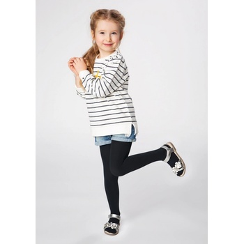 Detské bavlnené teplé pančuchy JULIA 80 DEN Marilyn Čierna