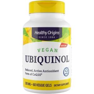 Healthy Origins Ubiquinol 100 mg | Active Coenzyme Q10 | Vegan [60 Гел капсули]