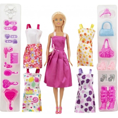 Teddies modelka nekloubová 30 cm s oblečením a s doplňky