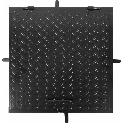 Poklop na žumpu MC60, 600x600 mm, kanálový, čierny