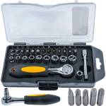POWERMAT Комплект тресчотка с битове и вложки Powermat PM-ZBN-38ZN/ 38 бр (PM1610)