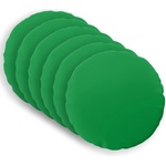 vidaXL Калъфка за възглавница 6 pcs HEERLEN Зелено Ø 30 cm Полиестер (922032)