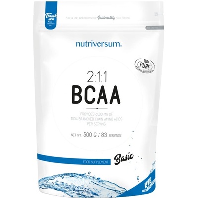 Nutriversum BCAA 2: 1: 1 Powder [500 грама] Неовкусен