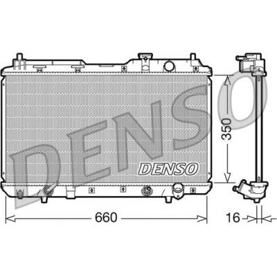 Chladič, chlazení motoru DENSO DRM40010