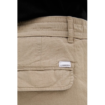 Lindbergh Ленен къс панталон Lindbergh мъжки в бежово 30-508003 (30.508003.SAND)