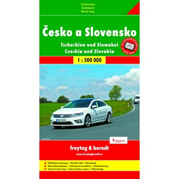 Mapa Česko a Slovensko