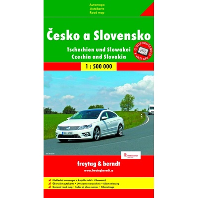Mapa Česko a Slovensko