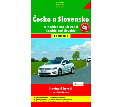 Mapa Česko a Slovensko