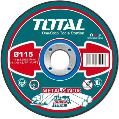 Total Kotouče řezné 115 x 1,2 x 22,2 mm TAC2211155 10 ks