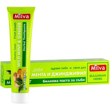 Milva Паста за зъби с мента и джинджифил, 75 ml