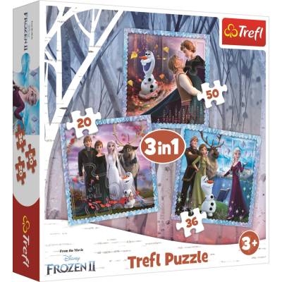Trefl - Puzzle 3v1 The magical story: Disney Frozen - 1 - 39 piese