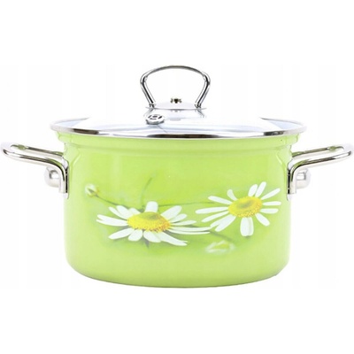 Belis Smaltovaný hrnec se skl. poklicí Daisy 20 cm 3,6 l