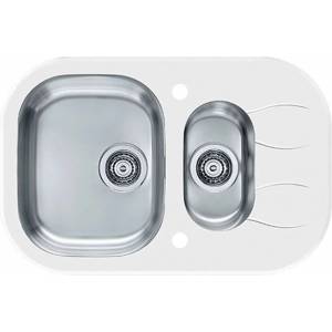 Alveus Мивка от неръждаема стомана Alveus Wave 30 - бяла 76x50 см (1102741) Мивка за вграждане