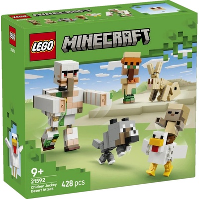 LEGO® Minecraft 21592 Kuřecí žokej a útok v poušti