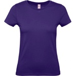 B&C Collection B&C E150 / Дамска тениска с обло деколте - сияещо лилаво L (01002Tu3803)