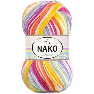 Pletací příze Nako Lolipop 80432 - oranžovožlutá