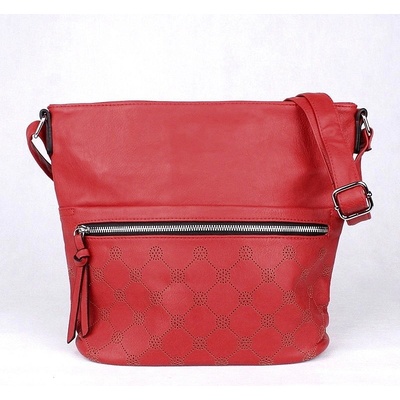 Středně velká crossbody kabelka LIDA 736 červená