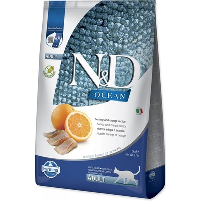 N&D OCEAN CAT GF Adult Herring & Orange 5 kg