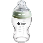Tommee Tippee Стъклено шише за хранене Tommee Tippee Natural Start САМОСТЕРИЛИЗИРАЩО, 250мл, 0м+ (Natural Start)