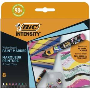 BIC Декоративен маркер, 1, 5 - 2, 3 мм, BIC "Paint marker", 8 различни ярки цвята 527430 (527430)