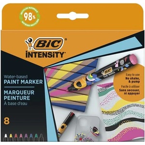 BIC Декоративен маркер, 1, 5 - 2, 3 мм, BIC "Paint marker", 8 различни ярки цвята 527430 (527430)
