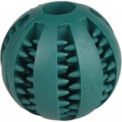 Flamingo Toy Downu Ball with mint flavour - гумена играчка за кучета - топка, с отвор за лакомства, вкус и аромат на мента 7 см - 1 брой, Белгия - 503889