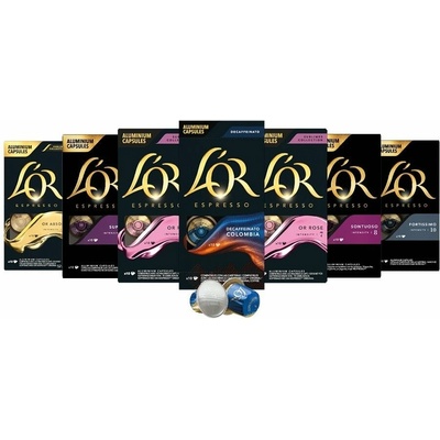 L'OR Exclusive MixPack 70 kapsúl kompatibilné s Nespresso Original