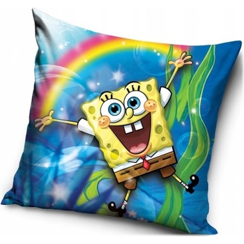Carbotex Vankúš SpongeBob a dúha 40x40