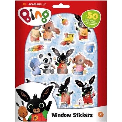 Lowlands Okenní dekorace Bing Bunny 50ks samolepek